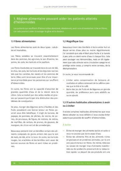 Extrait du guide hémorroide