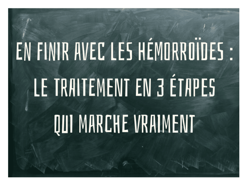 traitement hemoroide